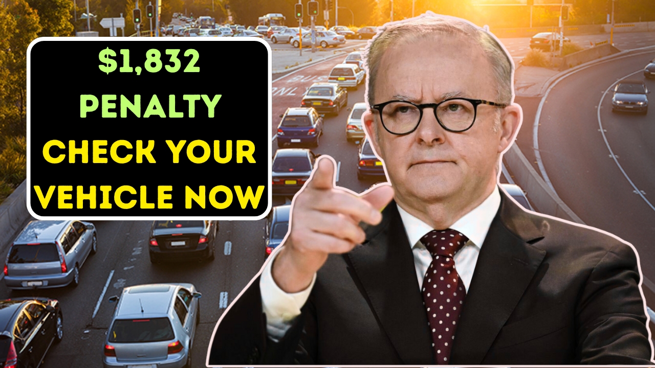 $1,832 Penalty Check Your Vehicle Now